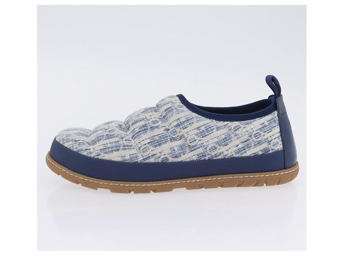 Christian Dior Snow Shoes Trotter Canvas Blue Auth 203701M - vista 22