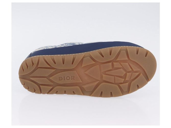 Christian Dior Snow Shoes Trotter Canvas Blue Auth 203701M - vista 24
