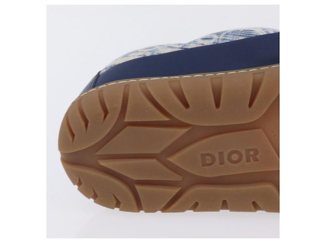 Christian Dior Snow Shoes Trotter Canvas Blue Auth 203701M - vista 25