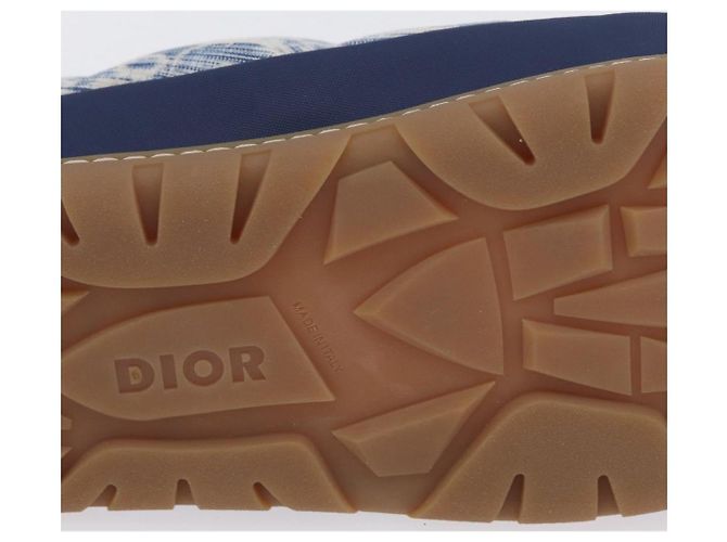 Christian Dior Snow Shoes Trotter Canvas Blue Auth 203701M - vista 26