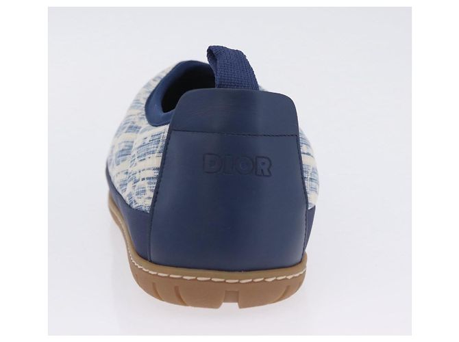 Christian Dior Snow Shoes Trotter Canvas Blue Auth 203701M - vista 28