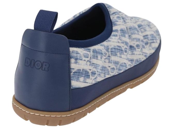 Christian Dior Snow Shoes Trotter Canvas Blue Auth 203701M - vista 3