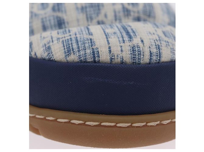 Christian Dior Snow Shoes Trotter Canvas Blue Auth 203701M - vista 30