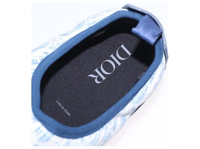 Christian Dior Snow Shoes Trotter Canvas Blue Auth 203701M - vista 31