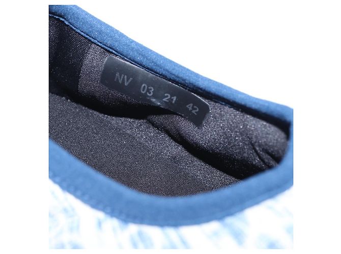 Christian Dior Snow Shoes Trotter Canvas Blue Auth 203701M - vista 33