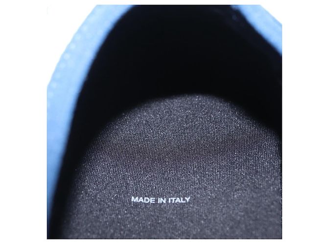 Christian Dior Snow Shoes Trotter Canvas Blue Auth 203701M - vista 35