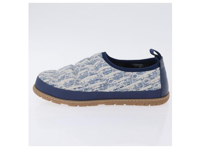 Christian Dior Snow Shoes Trotter Canvas Blue Auth 203701M - vista 5