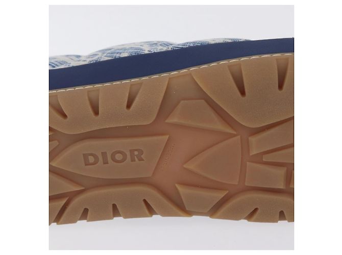 Christian Dior Snow Shoes Trotter Canvas Blue Auth 203701M - vista 9