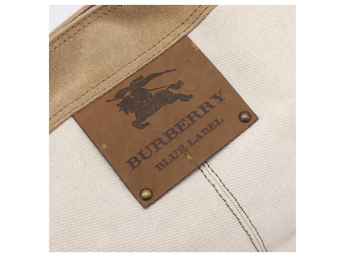 Borsa Tote BURBERRY Blue Label Canvas White Auth bs37331 Bianco - vista 18