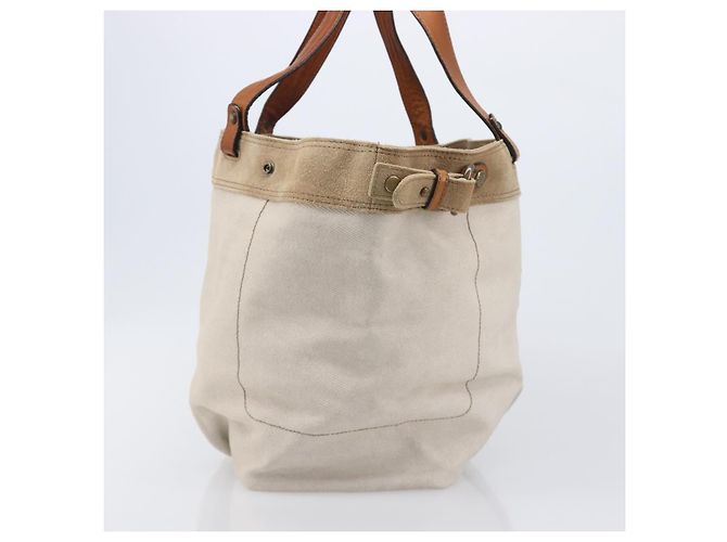 Borsa Tote BURBERRY Blue Label Canvas White Auth bs37331 Bianco - vista 4