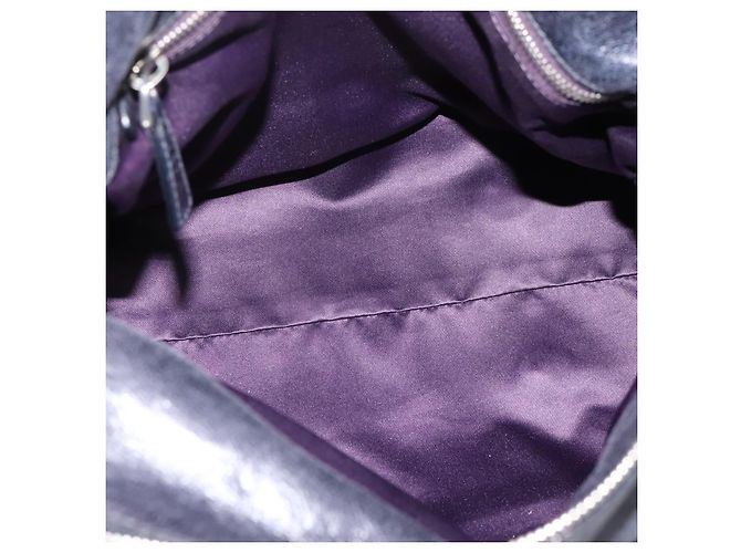 Borsa a mano Miu Miu Vitter Lux in pelle 2way Viola Argento Auth BA16195V Porpora - vista 11