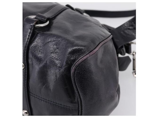 Borsa a mano Miu Miu Vitter Lux in pelle 2way Viola Argento Auth BA16195V Porpora - vista 18