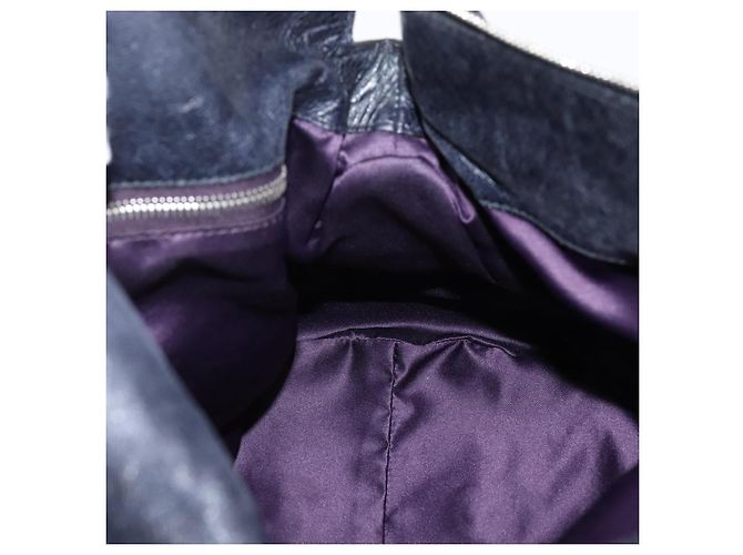 Borsa a mano Miu Miu Vitter Lux in pelle 2way Viola Argento Auth BA16195V Porpora - vista 21