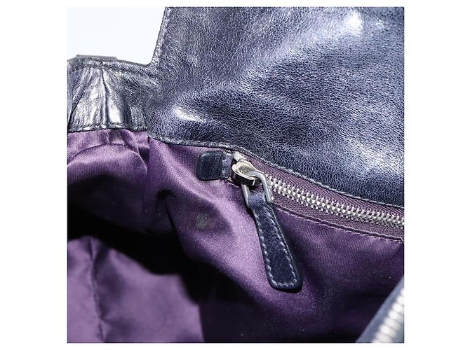 Borsa a mano Miu Miu Vitter Lux in pelle 2way Viola Argento Auth BA16195V Porpora - vista 23
