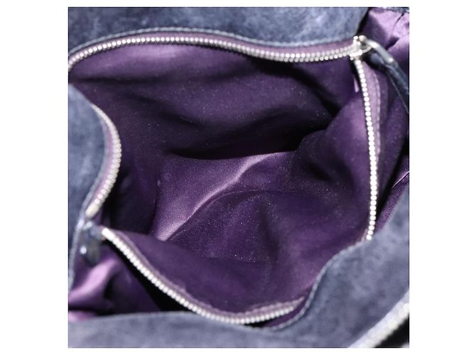 Borsa a mano Miu Miu Vitter Lux in pelle 2way Viola Argento Auth BA16195V Porpora - vista 24