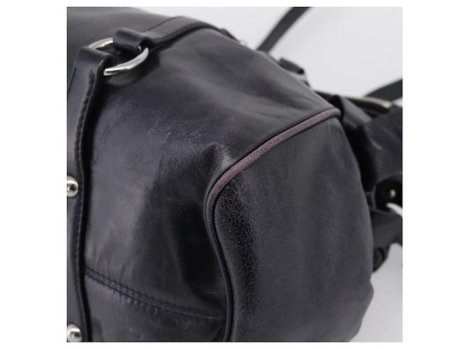 Borsa a mano Miu Miu Vitter Lux in pelle 2way Viola Argento Auth BA16195V Porpora - vista 9
