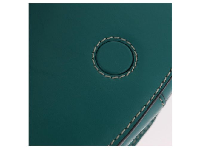 LOEWE Mini Gate Bag Borsa a Tracolla in Pelle Verde Argento Auth ka6387M - vista 25