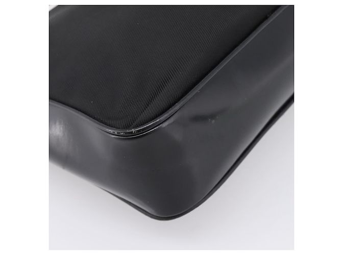 Borsa a mano GUCCI Bamboo Nylon Nero Argento 000 2040 0538 Auth ep16022 - vista 13