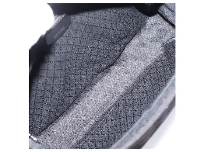 Borsa a mano GUCCI Bamboo Nylon Nero Argento 000 2040 0538 Auth ep16022 - vista 16