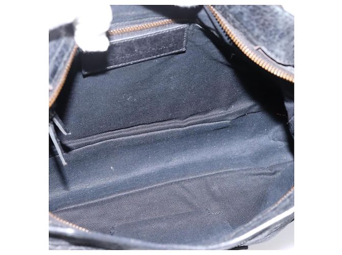 Borsa a mano Balenciaga The Town in pelle 2way Nera 240579 Auth mr2969SAM Nero - vista 11