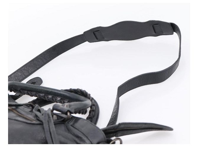 Borsa a mano Balenciaga The Town in pelle 2way Nera 240579 Auth mr2969SAM Nero - vista 14