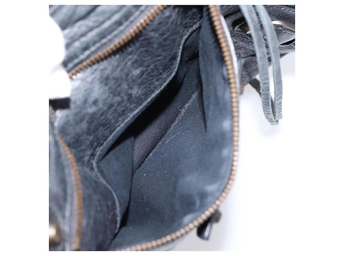 Borsa a mano Balenciaga The Town in pelle 2way Nera 240579 Auth mr2969SAM Nero - vista 24