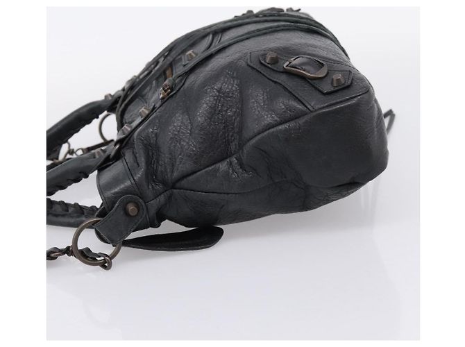 Borsa a mano Balenciaga The Town in pelle 2way Nera 240579 Auth mr2969SAM Nero - vista 3