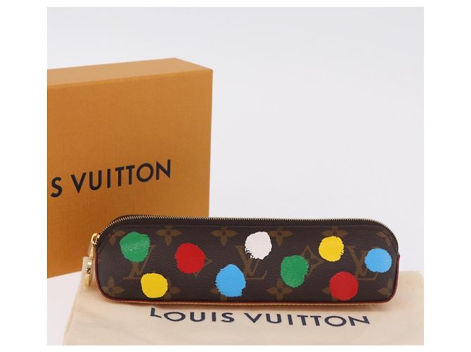 LOUIS VUITTON Yayoi Kusama Trousse Elizabeth Pen Case GI0886 LV Auth ar14312SAM Monograma - vista 12