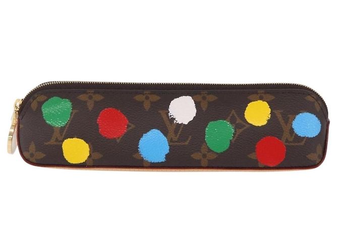 LOUIS VUITTON Yayoi Kusama Trousse Elizabeth Pen Case GI0886 LV Auth ar14312SAM Monograma - vista 13