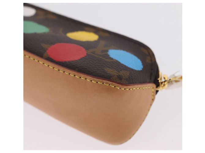 LOUIS VUITTON Yayoi Kusama Trousse Elizabeth Pen Case GI0886 LV Auth ar14312SAM Monograma - vista 16