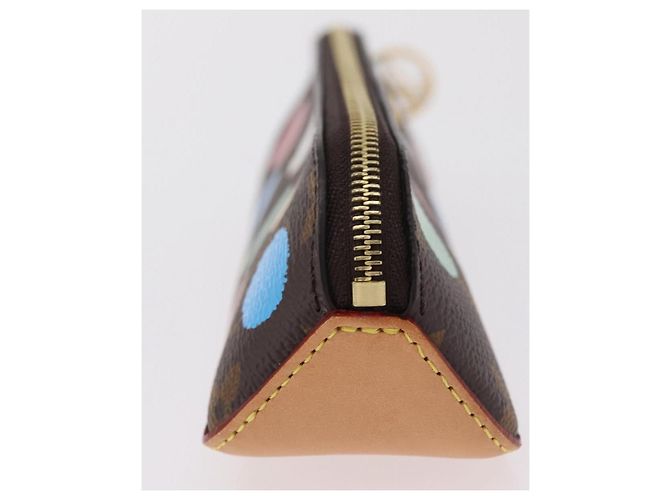 LOUIS VUITTON Yayoi Kusama Trousse Elizabeth Pen Case GI0886 LV Auth ar14312SAM Monograma - vista 3
