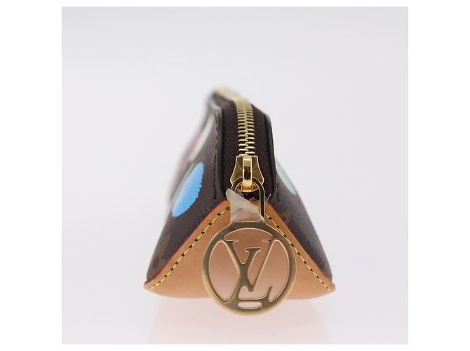 LOUIS VUITTON Yayoi Kusama Trousse Elizabeth Pen Case GI0886 LV Auth ar14312SAM Monograma - vista 4