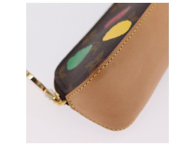 LOUIS VUITTON Yayoi Kusama Trousse Elizabeth Pen Case GI0886 LV Auth ar14312SAM Monograma - vista 7
