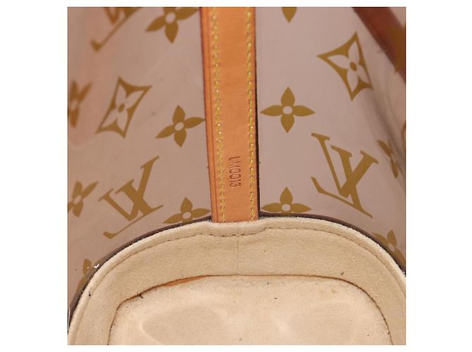 Borsa LOUIS VUITTON Monogram Vinyl Cabas Amble PM Brown M92502 LV Auth ep15927 Marrone - vista 12