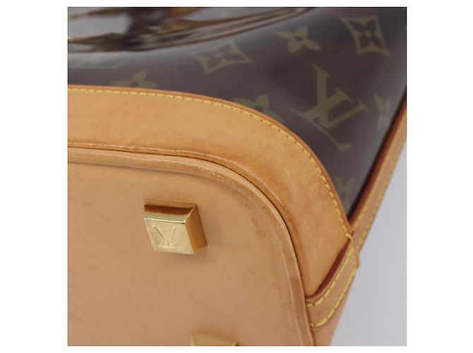 Borsa LOUIS VUITTON Monogram Vinyl Cabas Amble PM Brown M92502 LV Auth ep15927 Marrone - vista 14