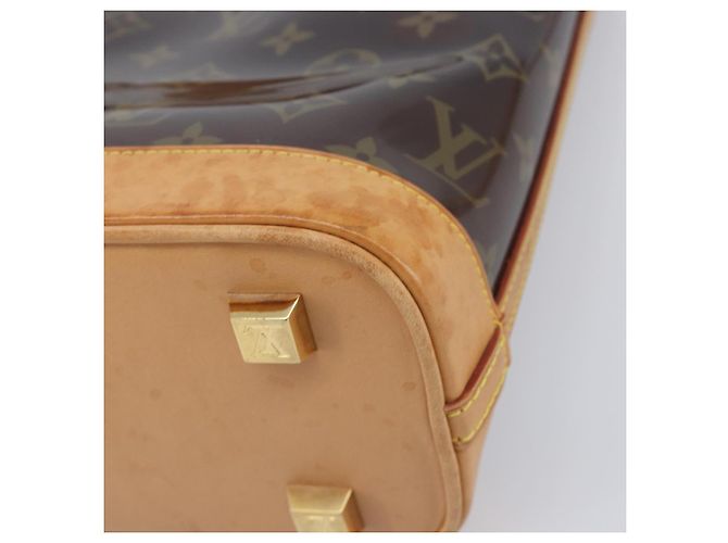 Borsa LOUIS VUITTON Monogram Vinyl Cabas Amble PM Brown M92502 LV Auth ep15927 Marrone - vista 16