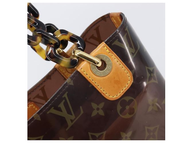 Borsa LOUIS VUITTON Monogram Vinyl Cabas Amble PM Brown M92502 LV Auth ep15927 Marrone - vista 17