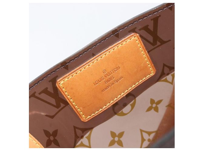 Borsa LOUIS VUITTON Monogram Vinyl Cabas Amble PM Brown M92502 LV Auth ep15927 Marrone - vista 18