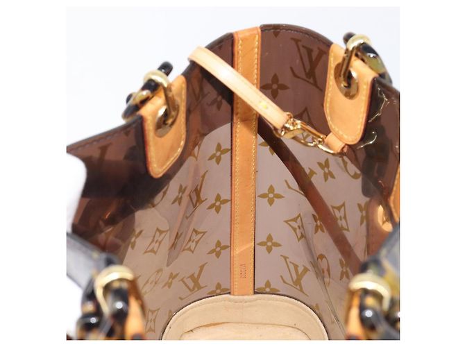Borsa LOUIS VUITTON Monogram Vinyl Cabas Amble PM Brown M92502 LV Auth ep15927 Marrone - vista 20