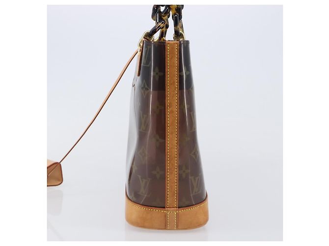 Borsa LOUIS VUITTON Monogram Vinyl Cabas Amble PM Brown M92502 LV Auth ep15927 Marrone - vista 3
