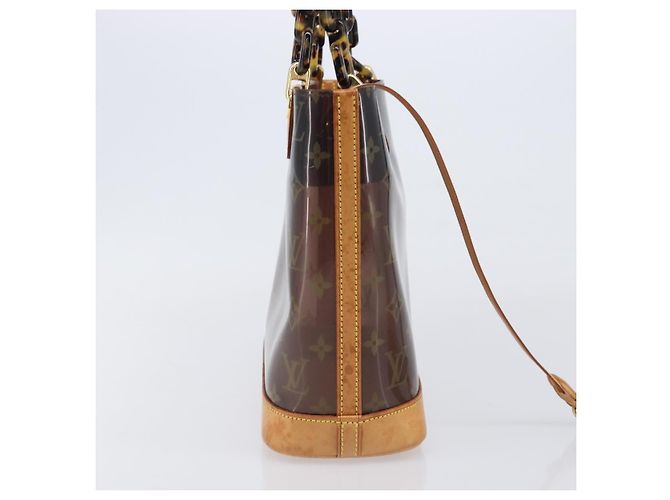 Borsa LOUIS VUITTON Monogram Vinyl Cabas Amble PM Brown M92502 LV Auth ep15927 Marrone - vista 4