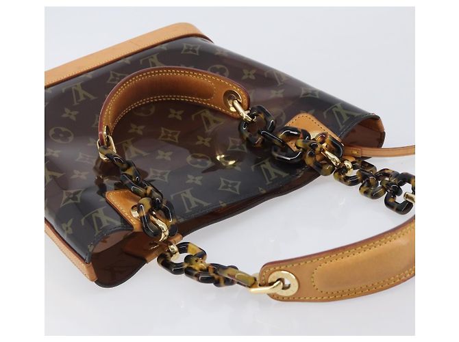 Borsa LOUIS VUITTON Monogram Vinyl Cabas Amble PM Brown M92502 LV Auth ep15927 Marrone - vista 6