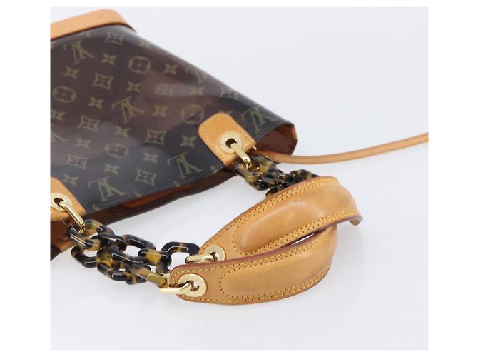Borsa LOUIS VUITTON Monogram Vinyl Cabas Amble PM Brown M92502 LV Auth ep15927 Marrone - vista 7