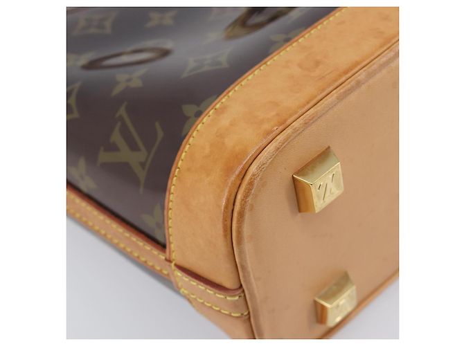 Borsa LOUIS VUITTON Monogram Vinyl Cabas Amble PM Brown M92502 LV Auth ep15927 Marrone - vista 9