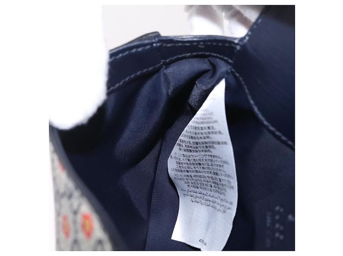 Marsupio bambini GUCCI GG Supreme PVC Sherry Line Navy 835822 Auth 206329M - vista 21