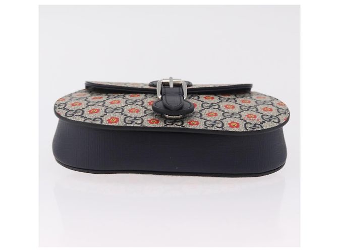 Marsupio bambini GUCCI GG Supreme PVC Sherry Line Navy 835822 Auth 206329M - vista 9