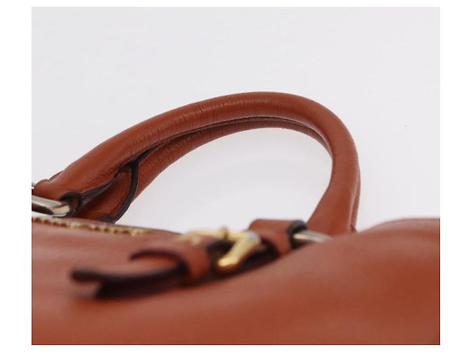 Borsa a mano Miu Miu in pelle 2way Orange Gold Auth 206335A D'oro Arancione - vista 14