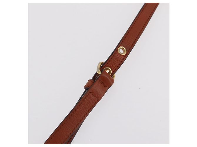 Borsa a mano Miu Miu in pelle 2way Orange Gold Auth 206335A D'oro Arancione - vista 16