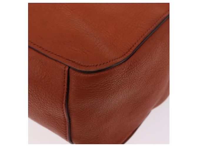 Borsa a mano Miu Miu in pelle 2way Orange Gold Auth 206335A D'oro Arancione - vista 20