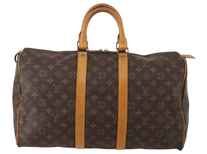 LOUIS VUITTON Monogram Keepall 45 Boston Bag M41428 LV Auth 194702V Monogramma - vista 13